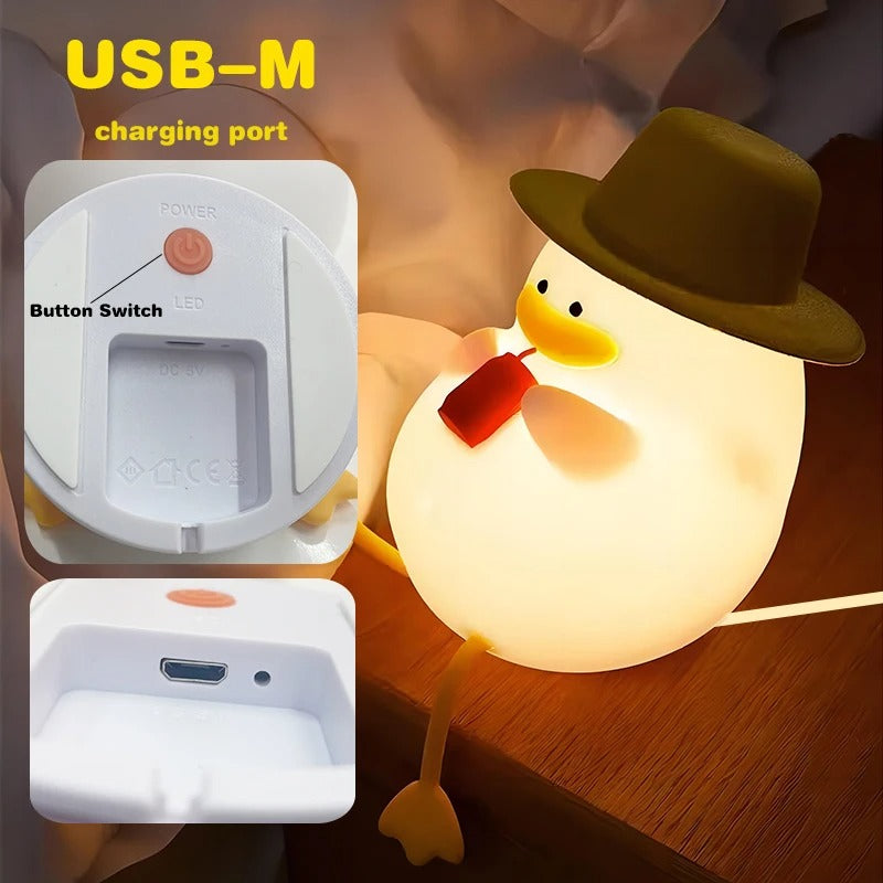 مصباح البطة المصنوع من السيليكون اللين