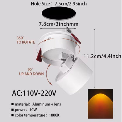 مصباح عرض غروب الشمس