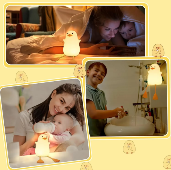 مصباح البطةو الباندا المصنوعين من السيليكون اللين