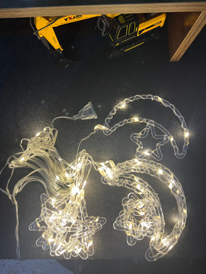 🌙الستار المضيئ لرمضان نجمة ⭐و هلال